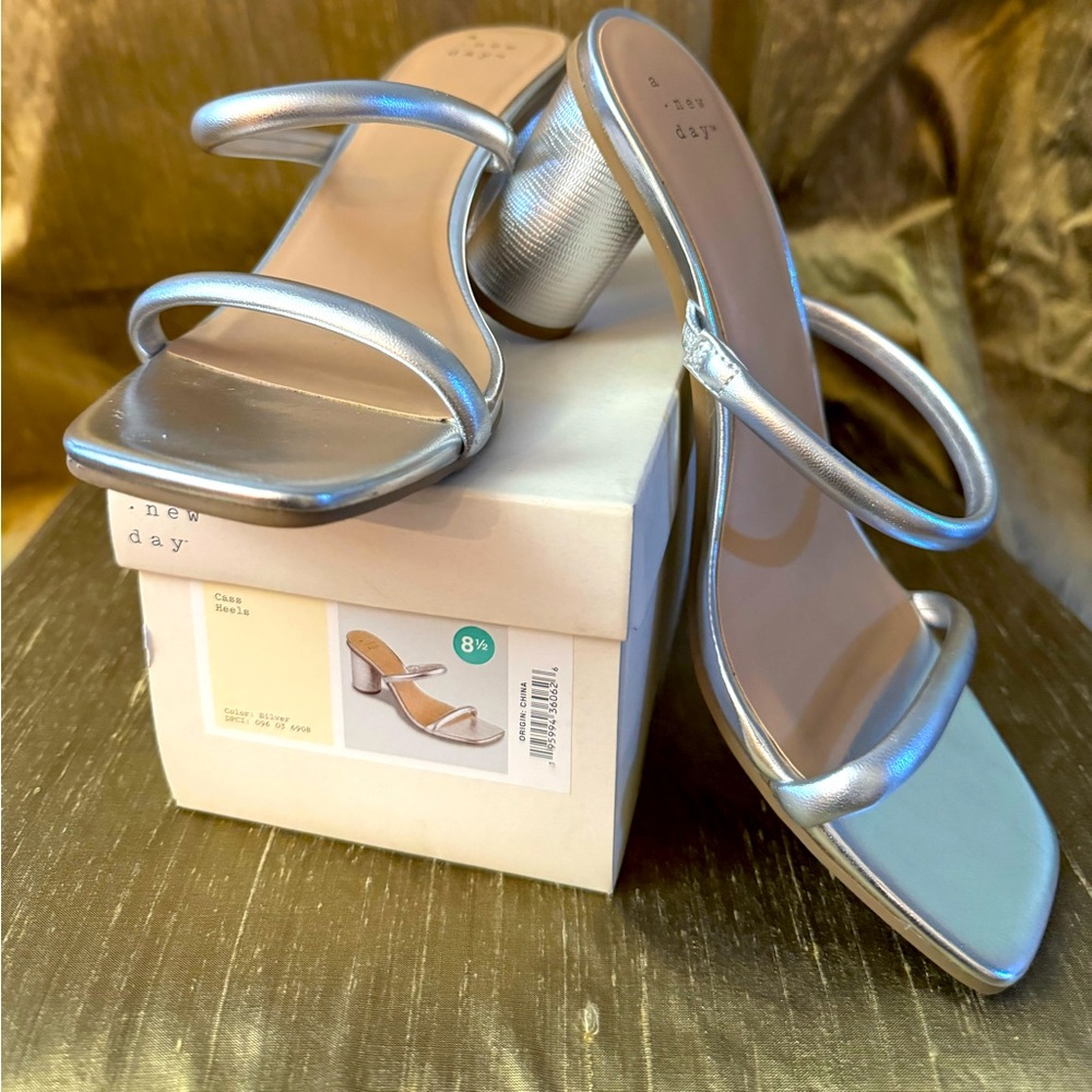 Silver sandals